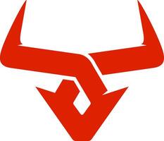 uniek stier logo ontwerp vector