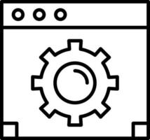 web optimalisatie lijn icoon vector