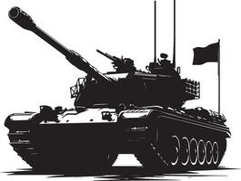 oorlog tank silhouet. oorlog tank logo geïsoleerd Aan wit achtergrond vector