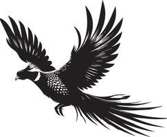 fazant silhouet geïsoleerd Aan wit achtergrond. fazant logo vector