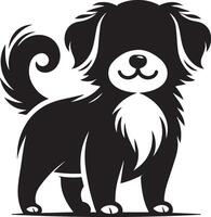 hond silhouet set. hond illustratie vector