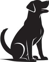 hond silhouet set. hond illustratie vector