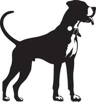 hond silhouet set. hond illustratie vector