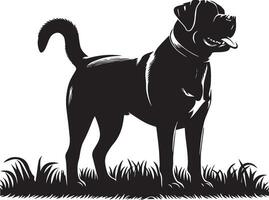 hond silhouet set. hond illustratie vector