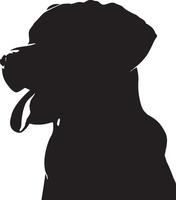 hond silhouet set. hond illustratie vector