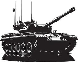 oorlog tank silhouet. oorlog tank logo geïsoleerd Aan wit achtergrond vector