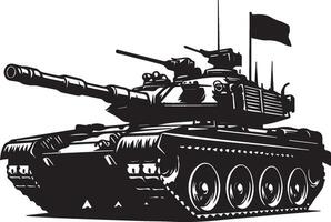 oorlog tank silhouet. oorlog tank logo geïsoleerd Aan wit achtergrond vector