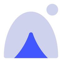 tent icoon voor web, app, infographic vector