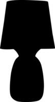 silhuette lamp, tafel lamp, muur lamp vector