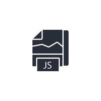 javascript icoon. .bewerkbaar slag.lineair stijl teken voor gebruik web ontwerp, logo.symbool illustratie. vector