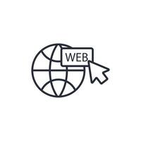 web icoon. .bewerkbaar slag.lineair stijl teken voor gebruik web ontwerp, logo.symbool illustratie. vector