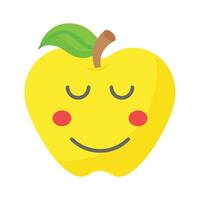 kalmte gezicht emoji icoon, trots, koel uitdrukkingen ontwerp vector