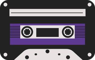 retro cassette plakband. antiek radio afspelen cassette. in wijnoogst 90s stijl vector