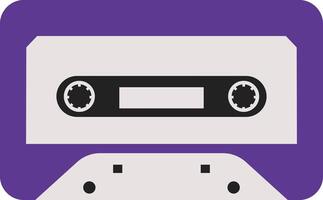 retro cassette plakband. antiek radio afspelen cassette. in wijnoogst 90s stijl vector