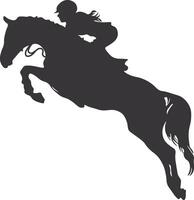 cowboy silhouet. cowboy rodeo met touw. geïsoleerd Aan wit achtergrond vector