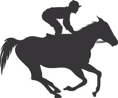 cowboy silhouet. cowboy rodeo met touw. geïsoleerd Aan wit achtergrond vector