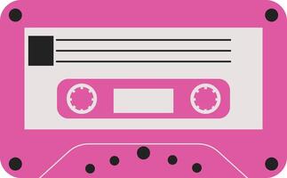 retro cassette. antiek radio afspelen cassette. in wijnoogst 90s stijl vector