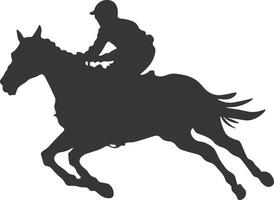 cowboy silhouet. cowboy rodeo met touw. geïsoleerd Aan wit achtergrond vector