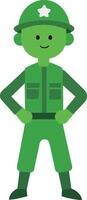 illustratie kinderen groen leger mannen speelgoed- vector