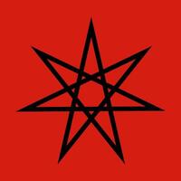 heptagram, satanisch symbolen, middeleeuws occultisme, magie postzegels, sigils, mystiek knopen, duivel kruis. sigil Lucifer baphomet vector