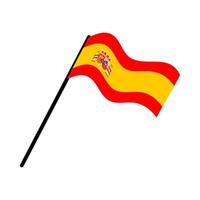 Spanje nationaal vlag ontworpen voor Europa Amerikaans voetbal kampioenschap in 2024 vector