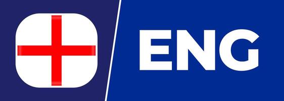 Engeland nationaal vlag ontworpen voor Europa Amerikaans voetbal kampioenschap in 2024 vector