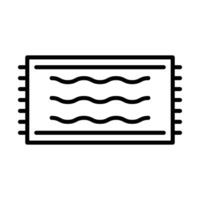 strand handdoek lijn icoon ontwerp vector
