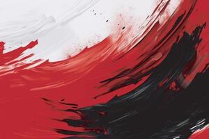 rood en zwart kleur grunge abstract borstel beroerte achtergrond. vector