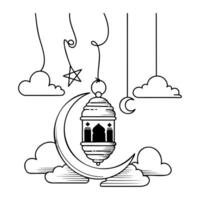 een ontwerp element voor de viering van eid al-adha vector