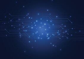 abstract achtergrond met technologie stroomkring bord textuur. elektronisch moederbord illustratie. communicatie en bouwkunde concept vector