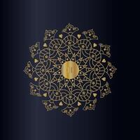 gouden mandala-ontwerp vector