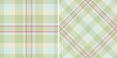 achtergrond Schotse ruit van textiel naadloos patroon met een kleding stof controleren plaid textuur. vector