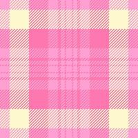 kleding stof textiel Schotse ruit van structuur plaid met een controleren naadloos patroon achtergrond. vector
