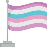 bigender trots vlag geïsoleerd Aan wit achtergrond illustratie vector