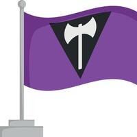 lesbienne trots vlag geïsoleerd Aan wit achtergrond illustratie vector