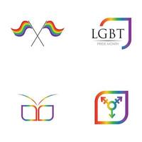 vectorillustratie van lgbt-logo symboolsjabloon - vector