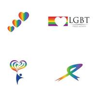 vectorillustratie van lgbt-logo symboolsjabloon - vector