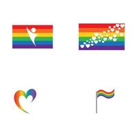 vectorillustratie van lgbt-logo symboolsjabloon - vector