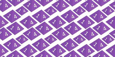 naadloos patroon van Purper veelvlakkig kubussen voor fantasie rpg, bord spellen. illustratie. vector
