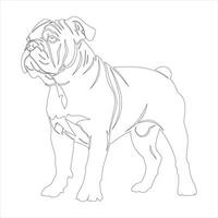 hand- getrokken hond schets illustratie vector