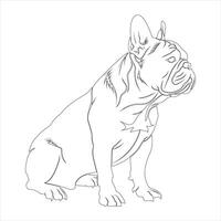 hand- getrokken hond schets illustratie vector