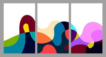 illustratie kleurrijk vloeistof en vloeistof abstract voor banier sjabloon vector