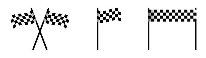 racing vlag icoon. illustratie. vector
