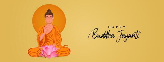Boeddha purnima, Boeddha jayanti, gelukkig vesak dag sociaal media poster vector