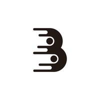 brief b snel banden symbool logo vector