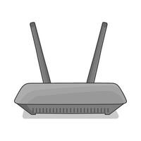 illustratie van Wifi router vector