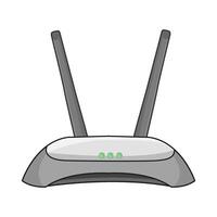 illustratie van Wifi router vector