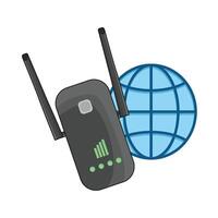 illustratie van Wifi repeater vector