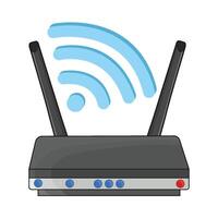 illustratie van Wifi router vector