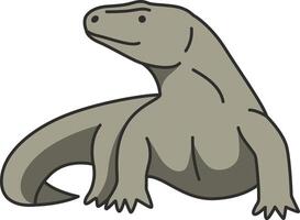 komodovaraan illustratie vector